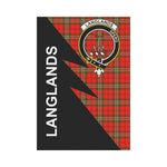 Scotstee Shop Langlands Tartan Garden Flag - Flash Style