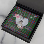 Rising Phoenix Necklace - Valentine Necklace Clan McGeachie Tartan Gift for Girlfriend, Gift for My Wife Rising Phoenix Necklace