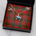 Sea Turtle Necklace To My Beautiful Soulmate Necklace In Your Eyes I Have Found My Home Clan MacQuarrie Tartan Blue Turtle Necklace