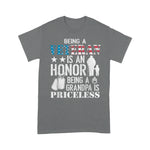 Scotstee Shop - Veteran Is An Honor Grandpa Is Priceless Patriotic 4th Of July Shirt