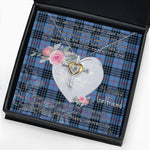 Gift For My Beautiful Girlfriend Necklace Valentine Necklace Clan MacKie Ancient Tartan Cross Dancing Necklace Scottish Tartan Jewelry