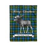 Tartan Blanket With Moose Clan Grant Hunting Plaid Blanket Tartan Plaid Fleece Blanket, Christmas Blanket, tartan blanket, plaid blanket, red plaid blanket, buffalo plaid blanket, green plaid blanket, plaid fleece blanket, blue plaid blanket, red tartan blanket, tartan plaid blanket, black and white plaid blanket, christmas plaid blanket, orange plaid blanket, tartan plaid throw blanket, pink plaid blanket, brown plaid blanket, buffalo check blanket