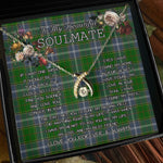To My Beautiful Soulmate Necklace In Your Eyes I Have Found My Home Clan Pringle Tartan Wishbone Dancing Necklace