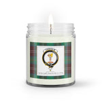 Soy Wax Candle - Buffalo Plaid Candle Clan Crest Badge Chisholm Hunting Ancient Tartan Plaid Soy Wax Candle, oil candle, candle handmade, wax candle, soy wax, nature wax, natural soy wax, natural soy candles, natural candle