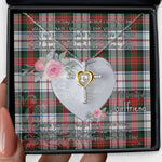 Gift For My Beautiful Girlfriend Necklace Valentine Necklace Clan MacDuff Dress Modern Tartan Cross Dancing Necklace Scottish Tartan Jewelry