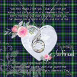 Rising Phoenix Necklace - Valentine Necklace Clan Forbes Lyon Court Tartan Gift for Girlfriend, Gift for My Wife Rising Phoenix Necklace