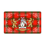 Doormat - Tartan Door Mat The Family Darroch Welcome Mat, Plaid Doormat Scottish