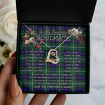 To My Beautiful Soulmate Necklace In Your Eyes I Have Found My Home Clan MacDonald Of The Isles Modern Tartan Forever Love Necklace