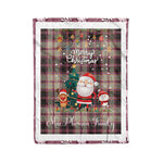 Personalized Gift Tartan Plaid Blanket Clan MacPherson Hunting Ancient With Funny Santa Snowman Reindeer Merry Christmas Fleece Blanket, Home Living Room, Plaid Blanket, Tartan Blanket, Scottish Blanket, Buffalo fleece blanket, Christmas Blanket