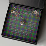 To My Beautiful Soulmate Necklace In Your Eyes I Have Found My Home Clan Durie Tartan Crown Pendant Necklace