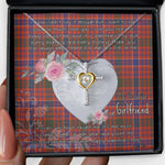 Gift For My Beautiful Girlfriend Necklace Valentine Necklace Clan MacRae Ancient Tartan Cross Dancing Necklace Scottish Tartan Jewelry