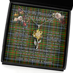 To My Beautiful Soulmate Sunflower Necklace In Your Eyes I Have Found My Home Clan Walkinshaw Tartan Jewelry For Girlfriend, Tartan Sunflower Pendant Necklace, Scottish Tartan Jewelry, valentine necklace, necklace girlfriend, necklace for wife, cute necklaces for girlfriend, jewelry for girlfriend, to my soulmate necklace, to my future wife necklace