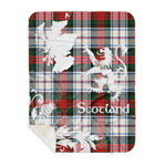 Sherpa Blanket - Tartan Blanket Thistle and Lion Scottish Clan MacDuff Dress Modern Plaid Blanket, plaid sherpa blanket queen,purple sherpa blanket,queen sherpa blanket,queen size sherpa blanket,red sherpa blanket,scottish tartan blankets,sherpa blanket,sherpa christmas blanket