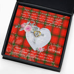 Gift For My Beautiful Girlfriend Necklace Valentine Necklace Clan Darroch Tartan Cross Dancing Necklace Scottish Tartan Jewelry