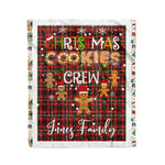 Personalized Gift Tartan Plaid Blanket Clan Innes of Moray With Christmas Cookie Baking Crew Christmas Gift Blanket, Plaid Blanket, Christmas Fleece Blanket, Christmas Blanket, Tartan Blanket, Scottish Blanket, Scotland Blanket, Family Name Blanket, Custom Blanket, Personalized Blanket
