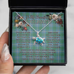 Sea Turtle Necklace To My Beautiful Soulmate Necklace In Your Eyes I Have Found My Home Clan Irvine Tartan Blue Turtle Necklace, Valentine Necklace Gift for Girlfriend Clan Mitchell Ancient Tartan Sunflower Pendant Necklace, Scottish Tartan Jewelry, valentine necklace, necklace girlfriend, necklace for wife, cute necklaces for girlfriend, jewelry for girlfriend, to my soulmate necklace, to my future wife necklace