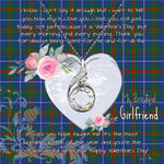 Rising Phoenix Necklace - Valentine Necklace Clan Edmonstone Tartan Gift for Girlfriend, Gift for My Wife Rising Phoenix Necklace
