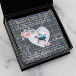 Sea Turtle Necklace Gift for My Beautiful Girlfriend Valentines Necklace Clan Campbell Argyll Modern Tartan Blue Turtle Necklace