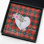 Gift For My Beautiful Girlfriend Necklace Valentine Necklace Clan Chisholm Ancient Tartan Cross Dancing Necklace Scottish Tartan Jewelry