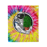 Scotstee Shop - Scotstee Shop Blanket Astronaut Stoner Weed Hippie Fleece Blanket