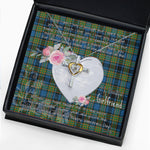 Gift For My Beautiful Girlfriend Necklace Valentine Necklace Clan Gillies Tartan Cross Dancing Necklace Scottish Tartan Jewelry
