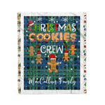 Personalized Gift Tartan Plaid Blanket Clan MacCallum Ancient With Christmas Cookie Baking Crew Christmas Gift Blanket, Plaid Blanket, Christmas Fleece Blanket, Christmas Blanket, Tartan Blanket, Scottish Blanket, Scotland Blanket, Family Name Blanket, Custom Blanket, Personalized Blanket