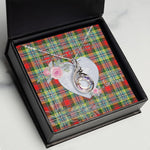 Rising Phoenix Necklace - Valentine Necklace Clan Dundee Tartan Gift for Girlfriend, Gift for My Wife Rising Phoenix Necklace