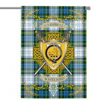House Flag - Campbell Dress Irish Shield Celtic Cross Tartan Garden Flag St Patrick's Day Garden Flag