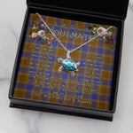 Sea Turtle Necklace To My Beautiful Soulmate Necklace In Your Eyes I Have Found My Home Clan Balfour Modern Tartan Blue Turtle Necklace