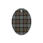 Stewart Old Weathered Tartan Oval Ornaments, Christmas Tree Ornament, Plaid Christmas Ornaments, Ceramic Oval Christmas Tree Decoration, Tartan Oval Ornaments, Christmas Tree Ornament, Plaid Christmas Ornaments, Ceramic Oval Christmas Tree Decoration