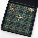 To My Beautiful Soulmate Necklace In Your Eyes I Have Found My Home Clan Blyth Tweeside District Tartan Cross Dancing Necklace