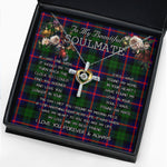To My Beautiful Soulmate Necklace In Your Eyes I Have Found My Home Clan Urquhart Tartan Cross Dancing Necklace