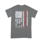 Scotstee Shop - USA Flag Best Buckin' Dad Ever Deer Hunting Fathers Day Gift 4th Of July Shirt