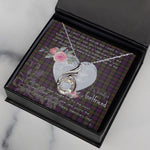 Rising Phoenix Necklace - Valentine Necklace Clan MacDonald Modern Tartan Gift for Girlfriend, Gift for My Wife Rising Phoenix Necklace