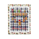 Personalized Gift Tartan Plaid Blanket Clan Hannay With Christmas Cookie Baking Crew Christmas Gift Blanket, Plaid Blanket, Christmas Fleece Blanket, Christmas Blanket, Tartan Blanket, Scottish Blanket, Scotland Blanket, Family Name Blanket, Custom Blanket, Personalized Blanket