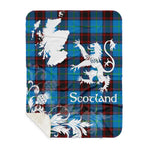 Sherpa Blanket - Tartan Blanket Thistle and Lion Scottish Clan Home Ancient Plaid Blanket, plaid sherpa blanket queen,purple sherpa blanket,queen sherpa blanket,queen size sherpa blanket,red sherpa blanket,scottish tartan blankets,sherpa blanket,sherpa christmas blanket