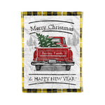 Tartan Blanket Vintage Red Truck with Christmas Tree Family Scottish Clan Barclay plaid blanket, red plaid blanket, buffalo plaid blanket, green plaid blanket, plaid fleece blanket, blue plaid blanket, red tartan blanket, tartan plaid blanket, black and white plaid blanket, , christmas plaid blanket, orange plaid blanket, tartan plaid throw blanket, pink plaid blanket, brown plaid blanket, buffalo check blanket