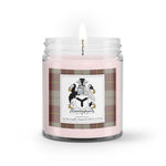Soy Wax Candle - Buffalo Plaid Candle Cunningham Burgundy Dancers Family Crest Tartan Plaid Soy Wax Candle, oil candle, candle handmade, wax candle, soy wax, nature wax, natural soy wax, natural soy candles, natural candle