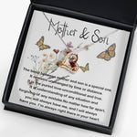 Love Dancing Necklace - Mom Necklace, Mother and Son Gift, Gift For Mom From Son, Sentimental Gifts For Mom From Son,  Mother's Day Necklace