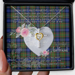 Gift For My Beautiful Girlfriend Necklace Valentine Necklace Clan MacLaren Tartan Cross Dancing Necklace Scottish Tartan Jewelry