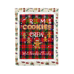 Personalized Gift Tartan Plaid Blanket Clan MacNaughton With Christmas Cookie Baking Crew Christmas Gift Blanket, Plaid Blanket, Christmas Fleece Blanket, Christmas Blanket, Tartan Blanket, Scottish Blanket, Scotland Blanket, Family Name Blanket, Custom Blanket, Personalized Blanket