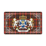 Doormat - Welcome Mat Scottish Cumming Hunting Weathered Clan Badge Tartan Door Mat, Plaid Doormat