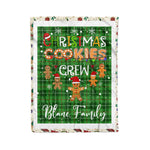 Personalized Gift Tartan Plaid Blanket Clan Blane With Christmas Cookie Baking Crew Christmas Gift Blanket, Plaid Blanket, Christmas Fleece Blanket, Christmas Blanket, Tartan Blanket, Scottish Blanket, Scotland Blanket, Family Name Blanket, Custom Blanket, Personalized Blanket