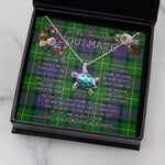 Sea Turtle Necklace To My Beautiful Soulmate Necklace In Your Eyes I Have Found My Home Clan Tait Tartan Blue Turtle Necklace