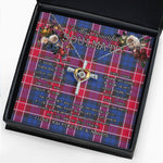To My Beautiful Soulmate Necklace In Your Eyes I Have Found My Home Clan Graham of Menteith Pink Tartan Cross Dancing Necklace