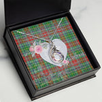 Rising Phoenix Necklace - Valentine Necklace Clan Muirhead Tartan Gift for Girlfriend, Gift for My Wife Rising Phoenix Necklace