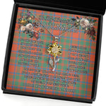 To My Beautiful Soulmate Sunflower Necklace In Your Eyes I Have Found My Home Clan MacKintosh Ancient Tartan Jewelry For Girlfriend, Tartan Sunflower Pendant Necklace, Scottish Tartan Jewelry, valentine necklace, necklace girlfriend, necklace for wife, cute necklaces for girlfriend, jewelry for girlfriend, to my soulmate necklace, to my future wife necklace