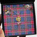 To My Beautiful Soulmate Sunflower Necklace In Your Eyes I Have Found My Home Clan Graham of Menteith Pink Tartan Jewelry For Girlfriend