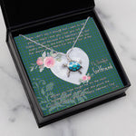 Sea Turtle Necklace Gift for My Beautiful Girlfriend Valentines Necklace Clan Lammie Tartan Blue Turtle Necklace
