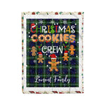 Personalized Gift Tartan Plaid Blanket Clan Lamont With Christmas Cookie Baking Crew Christmas Gift Blanket, Plaid Blanket, Christmas Fleece Blanket, Christmas Blanket, Tartan Blanket, Scottish Blanket, Scotland Blanket, Family Name Blanket, Custom Blanket, Personalized Blanket